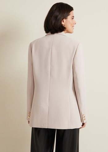 Phase Eight Elandra Neutral Tux Jackets White Canada | GNFUCV-037